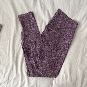 Purple Floral lululemon align pants